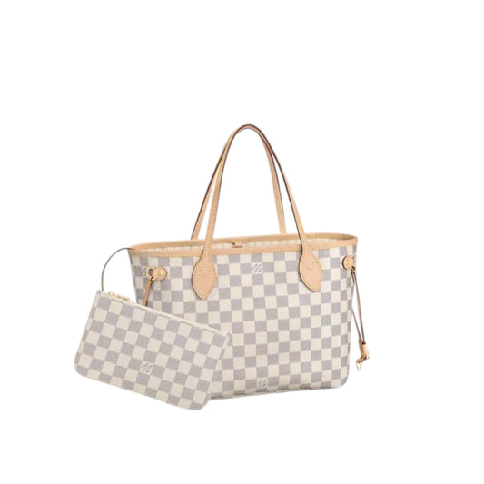Louis Vuitton Neverfull MM Damier Azur Coated Canvas