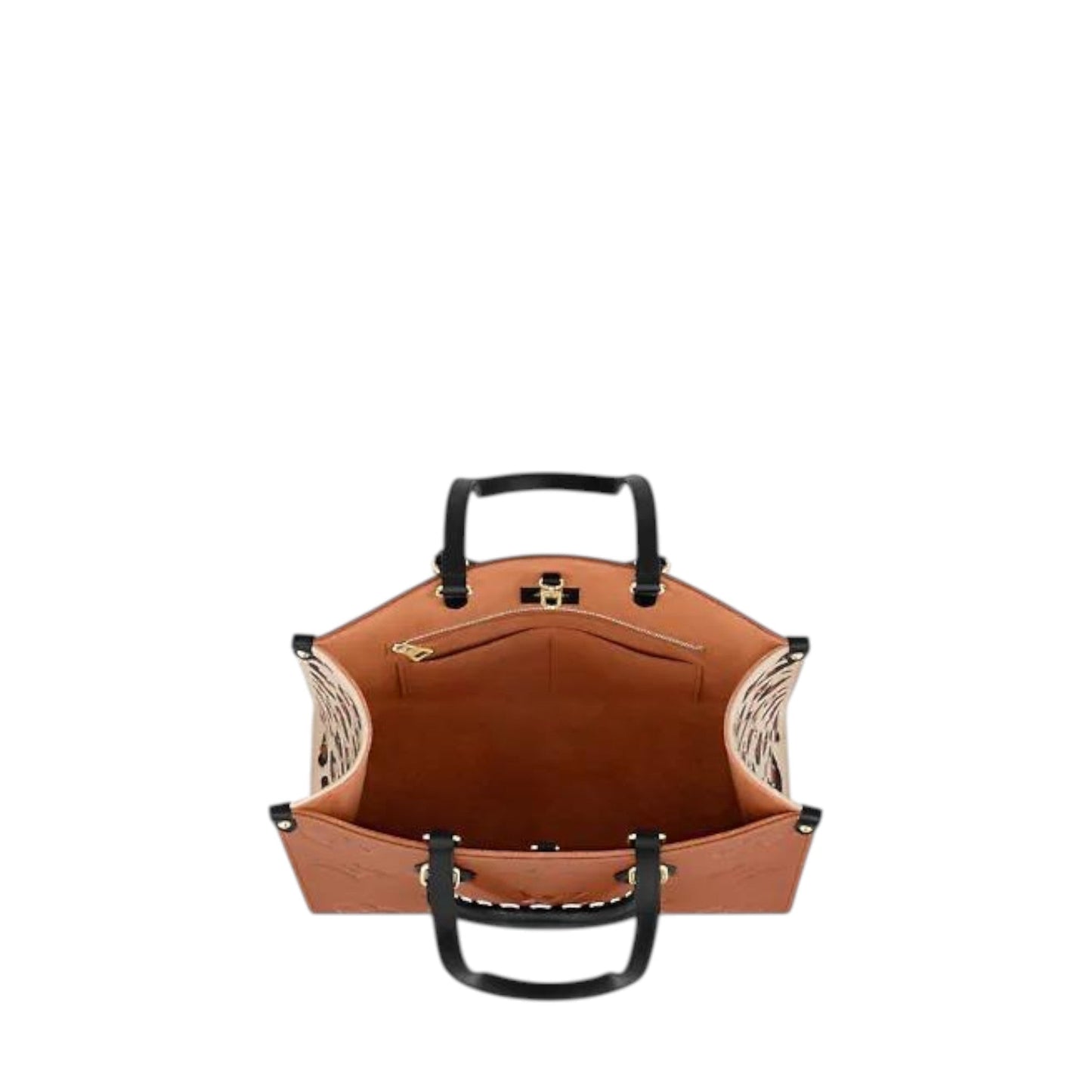 Louis Vuitton Onthego MM Wild at Heart Caramel and Black
