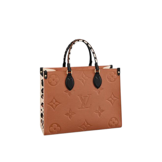 Louis Vuitton Onthego MM Wild at Heart Caramel and Black