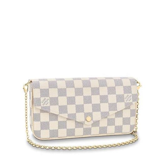 Louis Vuitton Pochette Félicie Damier Azur Bag