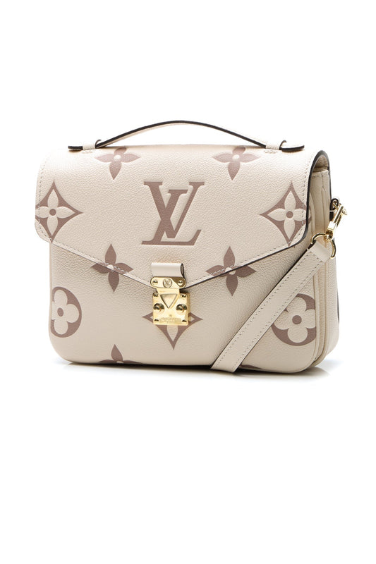Louis Vuitton Pochette Métis Bicolor Empreinte Cream Dove