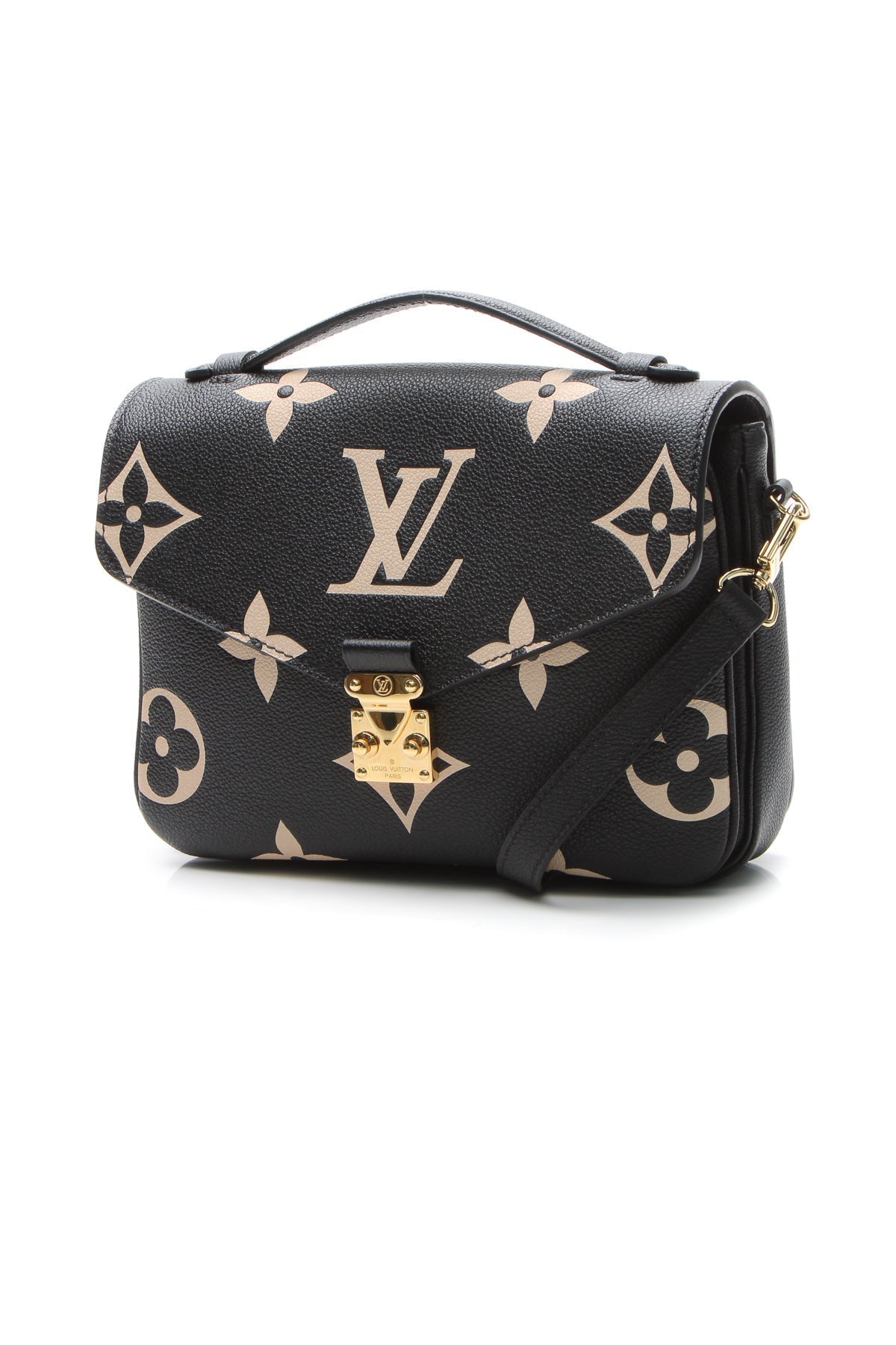 Louis Vuitton Pochette Metis Bicolor Empreinte Black Beige