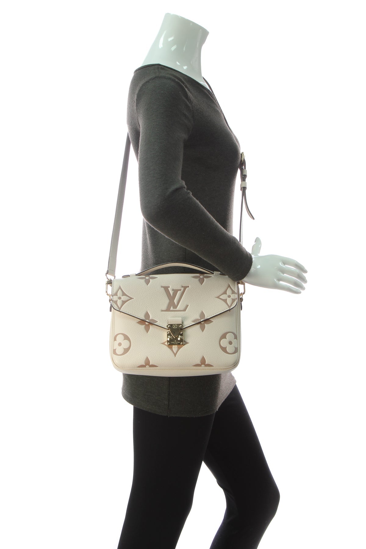 Louis Vuitton Pochette Métis Bicolor Empreinte Cream Dove
