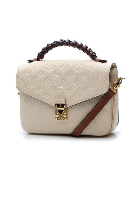 Louis Vuitton Pochette Metis Monogram Empreinte Neige Ivory