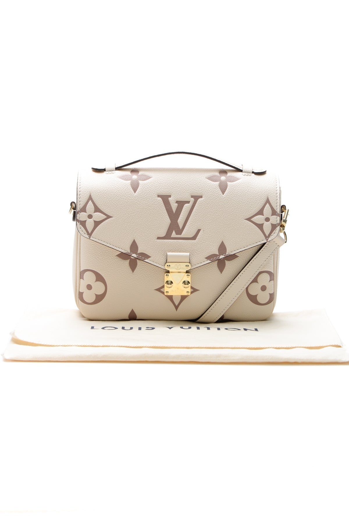 Louis Vuitton Pochette Métis Bicolor Empreinte Cream Dove