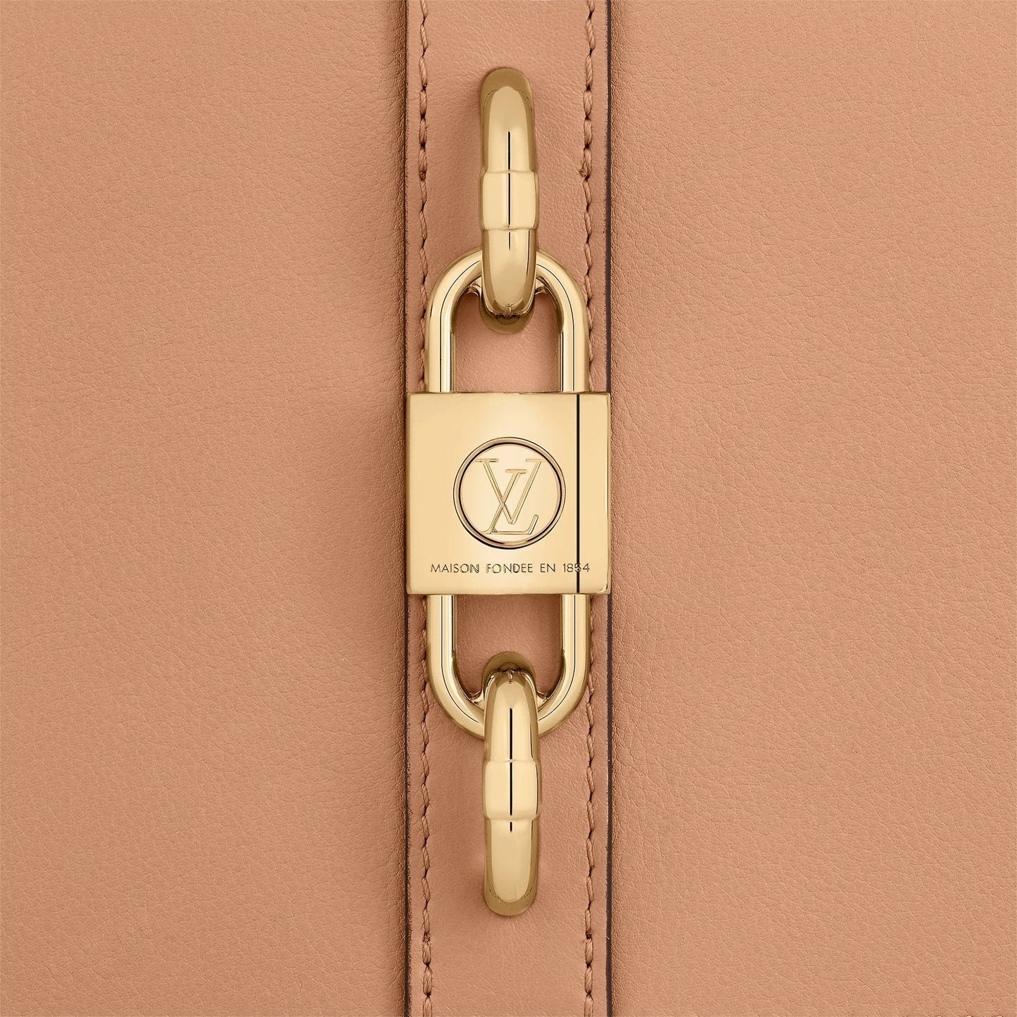 Louis Vuitton Rendez-Vous Calfskin Camel Brown Handbag