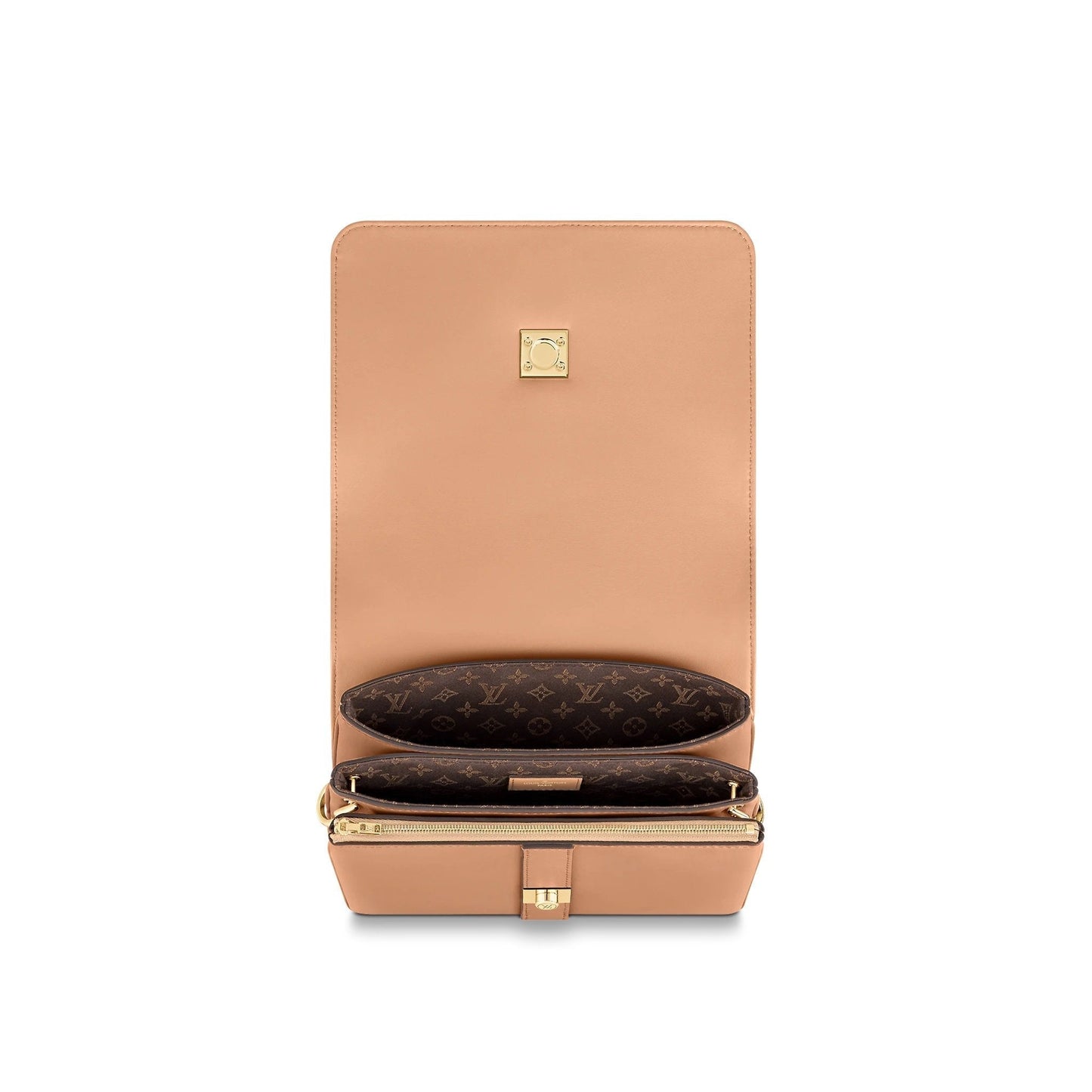 Louis Vuitton Rendez-Vous Calfskin Camel Brown Handbag