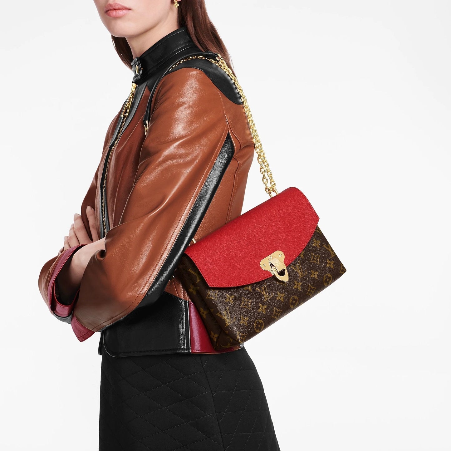 Louis Vuitton Saint-Placide Monogram Cerise Red Bag