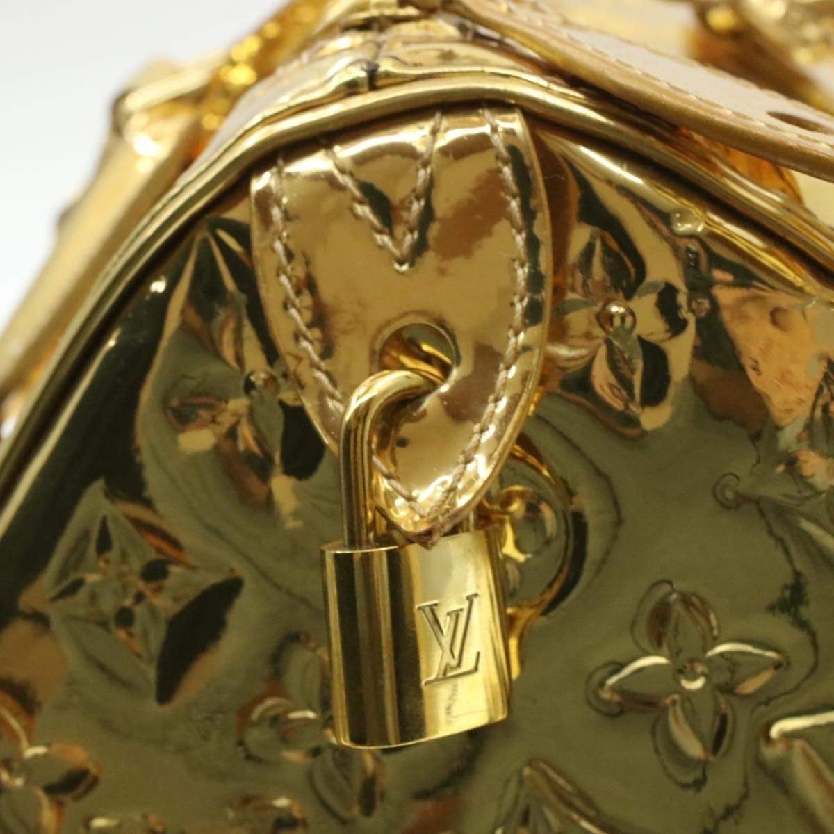 Louis Vuitton Speedy 35 Monogram Gold Mirror Bag