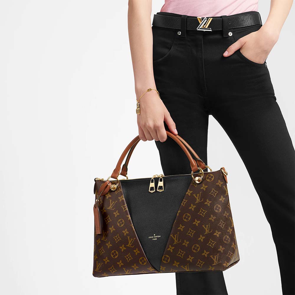 Louis Vuitton V Tote MM Monogram Tote