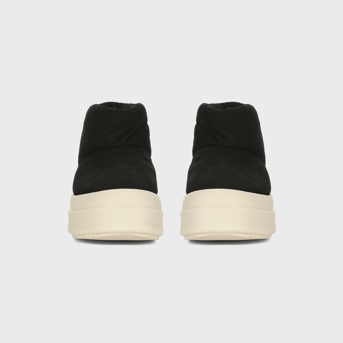 Rick Owens WMNS Mega Bumper Low Lunar Boots - Black / Milk / Milk Rick Owens