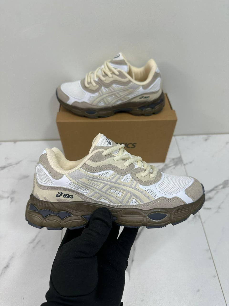 Asics Gel-Nyc "Cream Mocha" 1203A383-103 Trainers Women's Reps Sale UK Best Quality AAA Replica