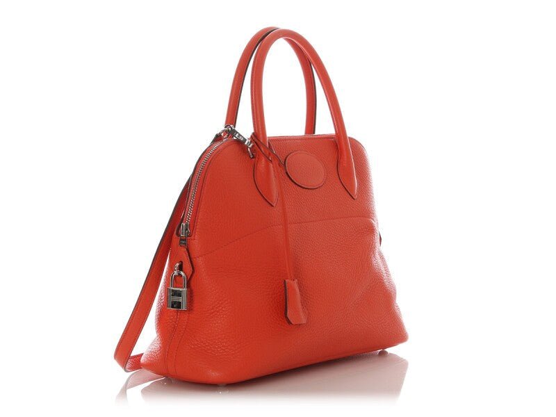 Orange Clemence Bolide 31 Palladium Hardware, 2017 - Crowned Bag