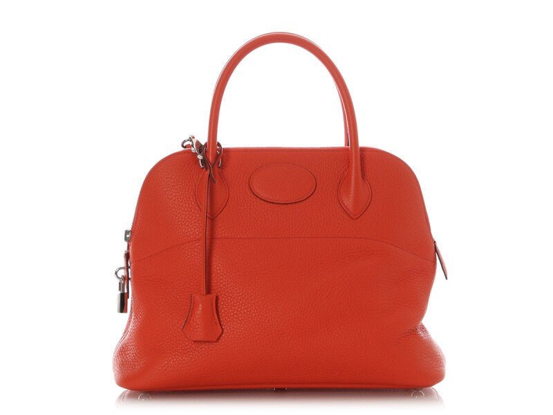 Orange Clemence Bolide 31 Palladium Hardware, 2017 - Crowned Bag