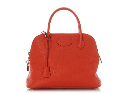 Orange Clemence Bolide 31 Palladium Hardware, 2017 - Crowned Bag