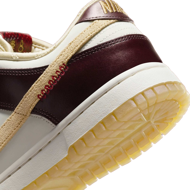 Nike Women's Dunk Low Lx Shoes - Burgundy Crush / Sail / Team Gold / Dark Red Nike