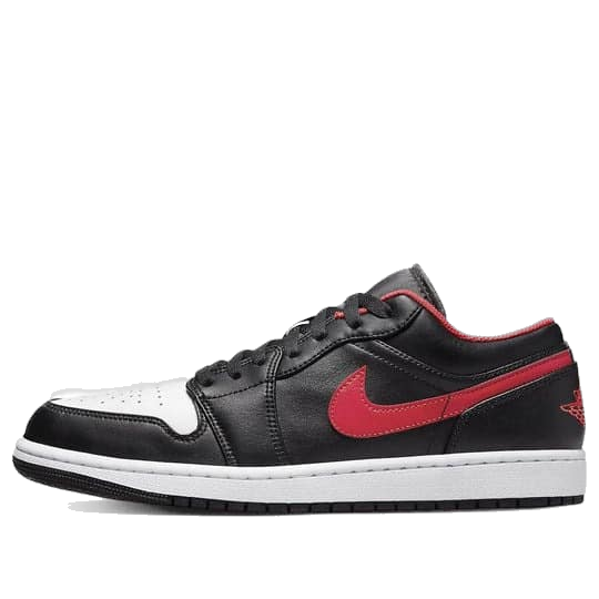 Nike Men's Air Jordan 1 Low Shoes - Black / Fire Red / White Nike