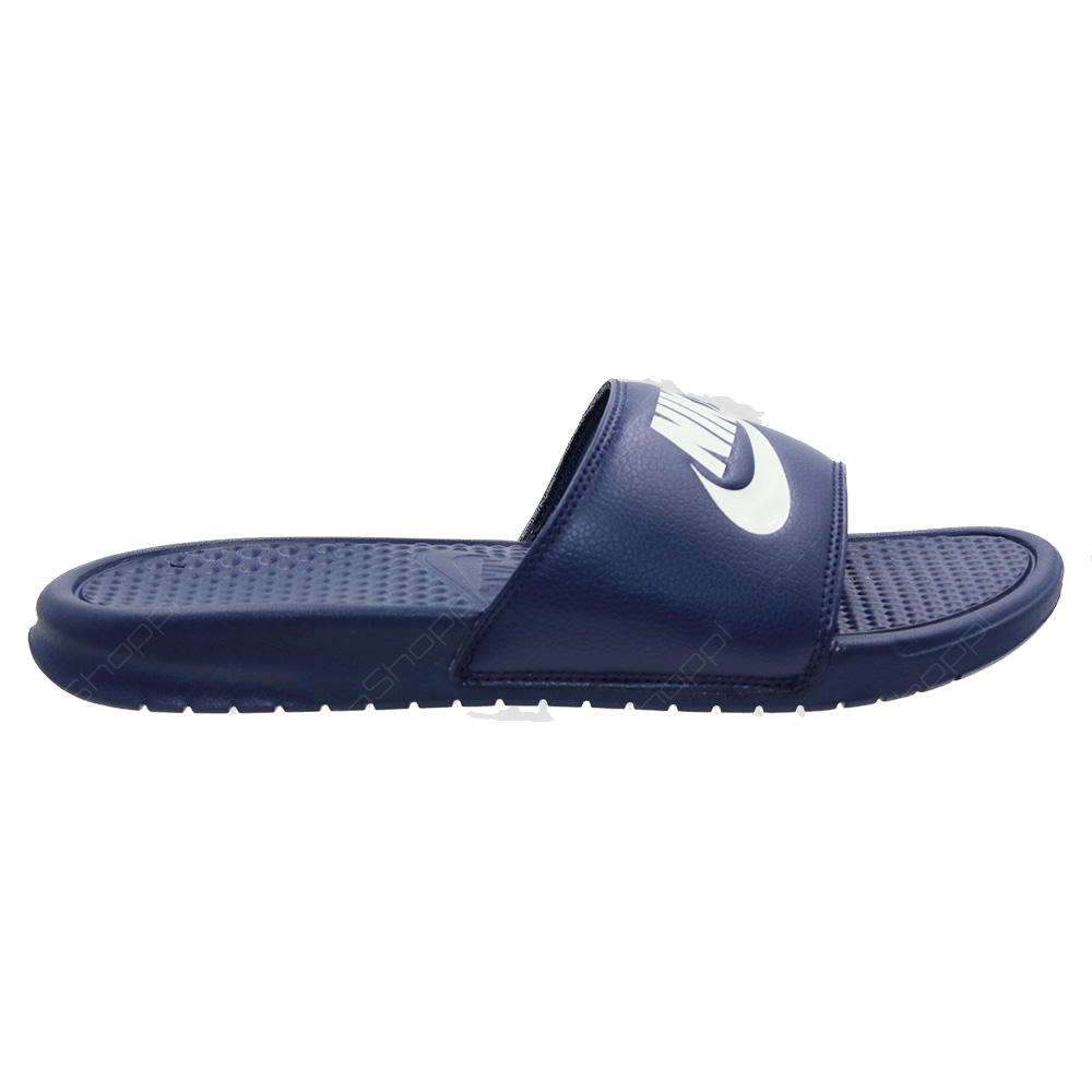 Nike Men's Benassi Jdi Shoes - Midnight Navy / Wind Chill / White Nike