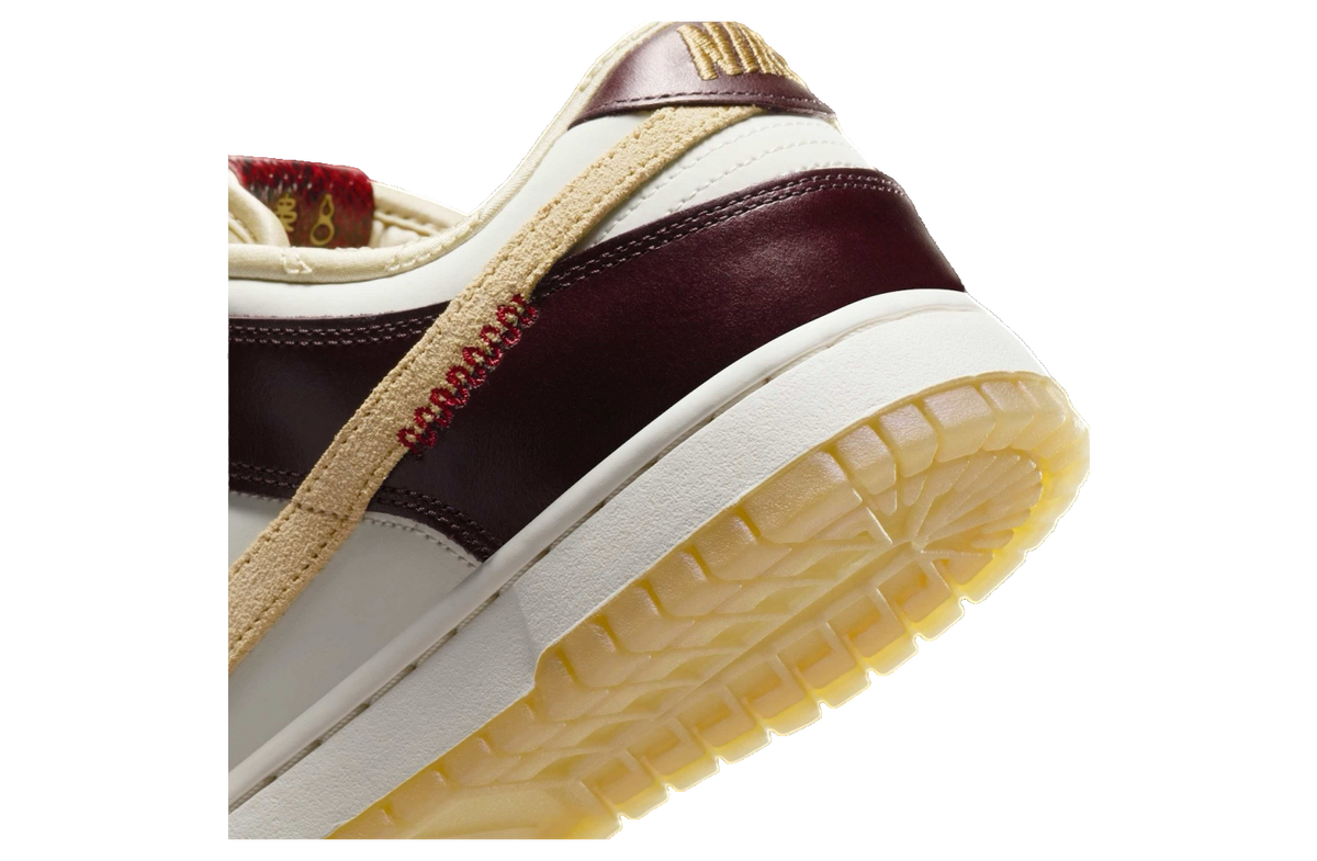 Nike Women's Dunk Low Lx Shoes - Burgundy Crush / Sail / Team Gold / Dark Red Nike