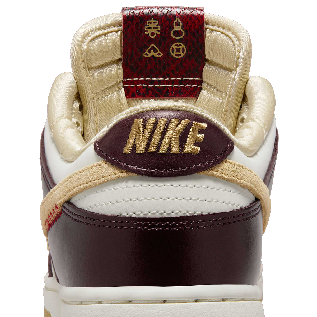 Nike Women's Dunk Low Lx Shoes - Burgundy Crush / Sail / Team Gold / Dark Red Nike