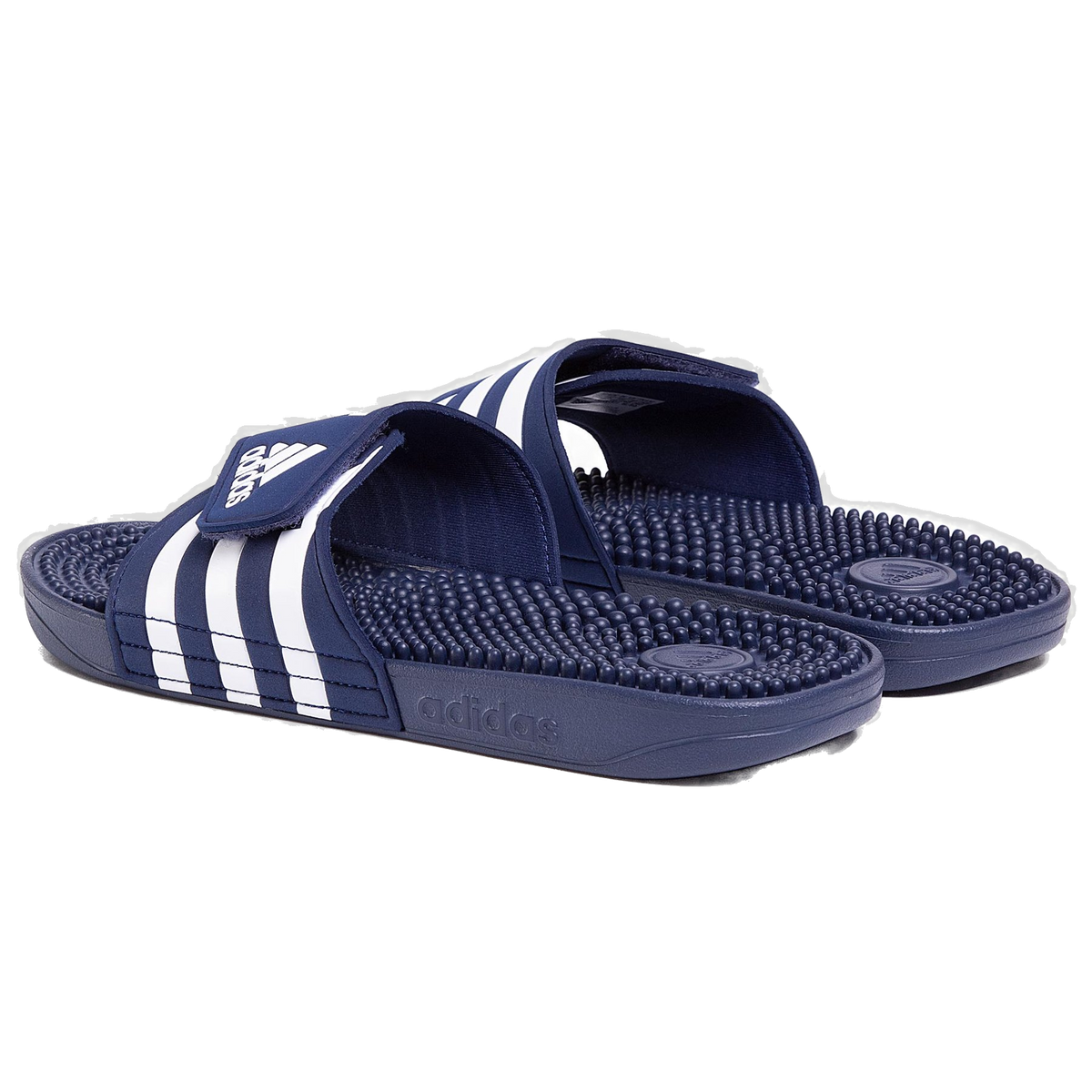 Adidas Men's Adissage Slides - Dark Blue / Cloud White / Dark Blue Adidas