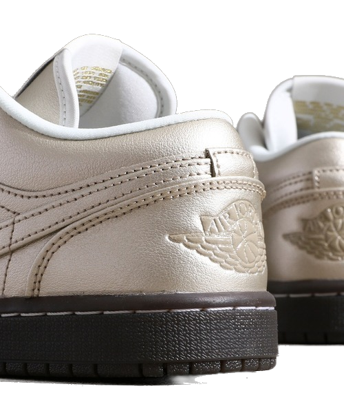 Nike Women's Jordan 1 Low Se Shoes - Metallic Zinc / Summit White / Velvet Brown Nike