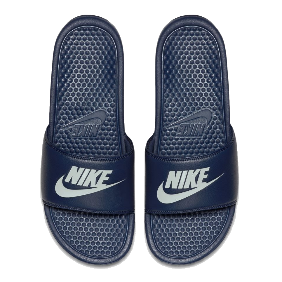 Nike Men's Benassi Jdi Shoes - Midnight Navy / Wind Chill / White Nike