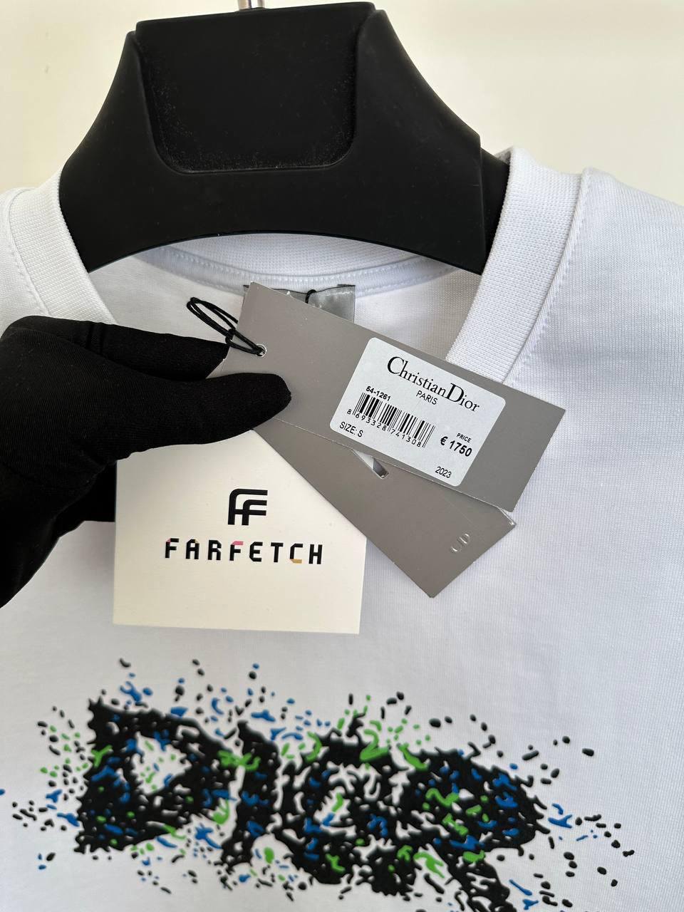 Dior Paint Graphic Print T-Shirt Men's Women's in 2 Colors Reps UK Best Quality Sale AAA Replica