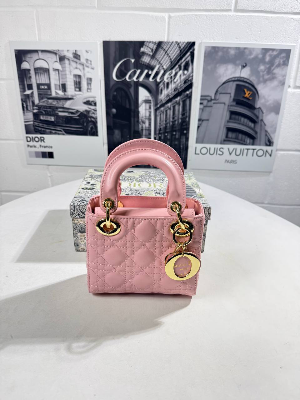 Dior Mini Metallic Lambskin Women's Hand Bags in 2 Colors Reps Sale UK Best Quality AAA Replica