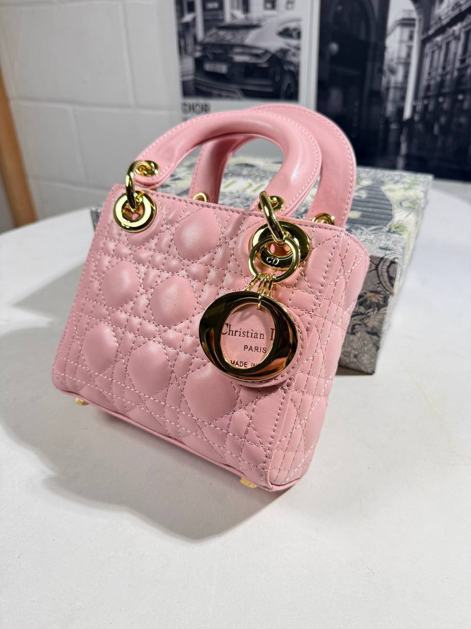 Dior Mini Metallic Lambskin Women's Hand Bags in 2 Colors Reps Sale UK Best Quality AAA Replica