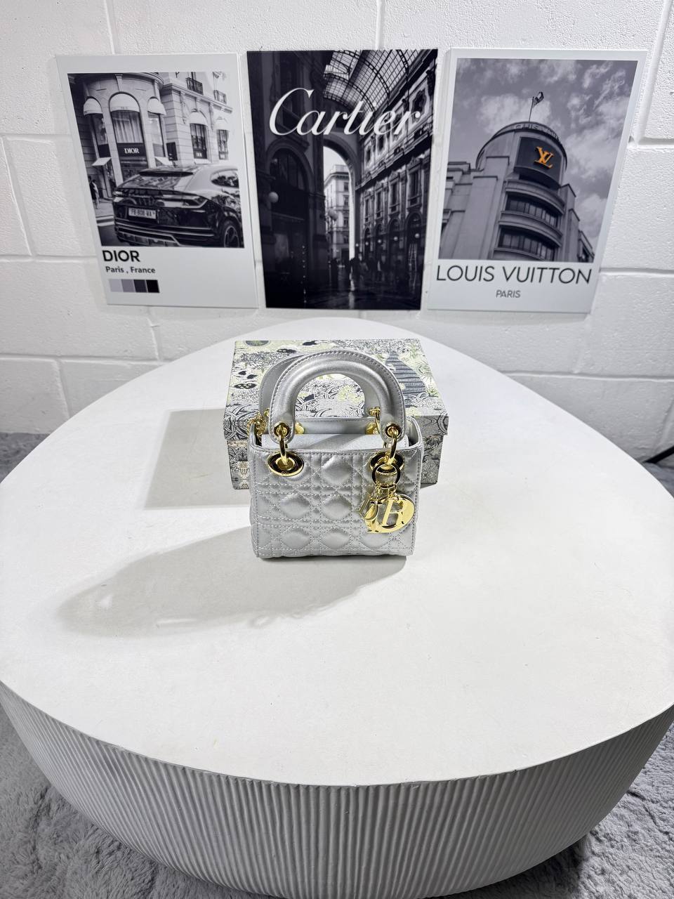 Dior Mini Metallic Lambskin Women's Hand Bags in 2 Colors Reps Sale UK Best Quality AAA Replica