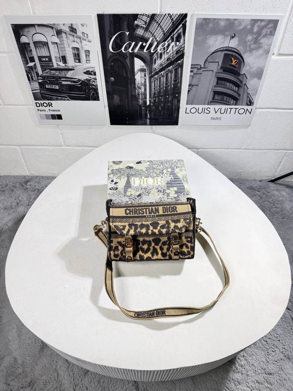 Dior Camp Leopard Messenger Shoulder Bag Women's Reps Sale UK Best Quality AAA Replica