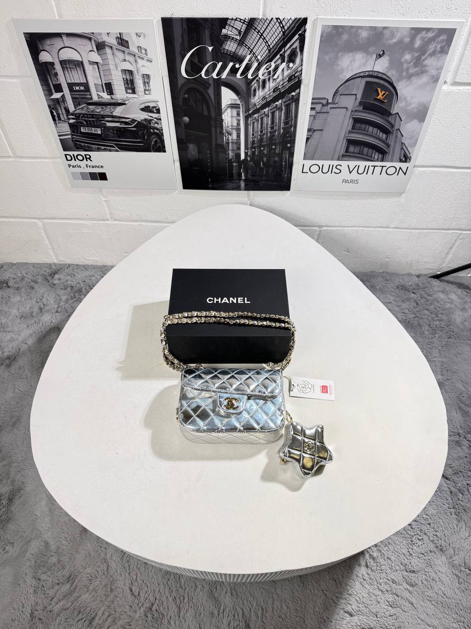 Chanel Mirror Calfskin Metallic Calfskin Quilted Women's Hand Bag Reps Sale UK Best Quality AAA Replica