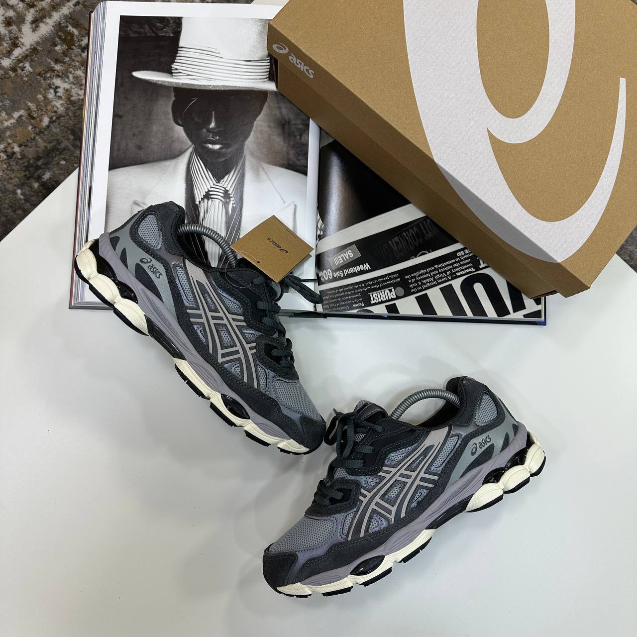 Asics Gel-NYC "Graphite Grey/Black" Trainers Men's Reps Sale UK Best Quality AAA Replica