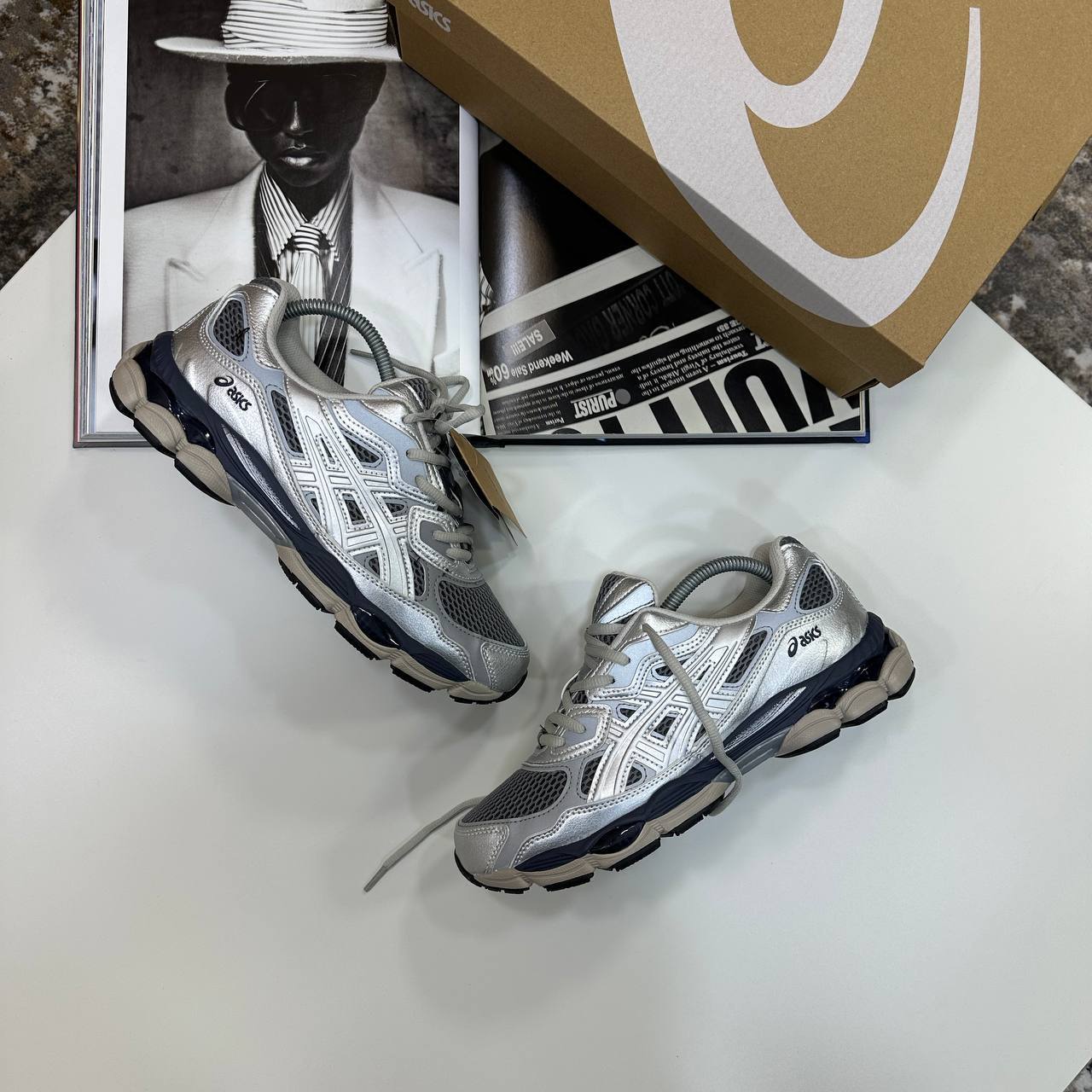 Asics Gel-NYC x Billy`s "Pure Silver" 1203A581-020 Trainers Men's Reps Sale UK Best Quality AAA Replica