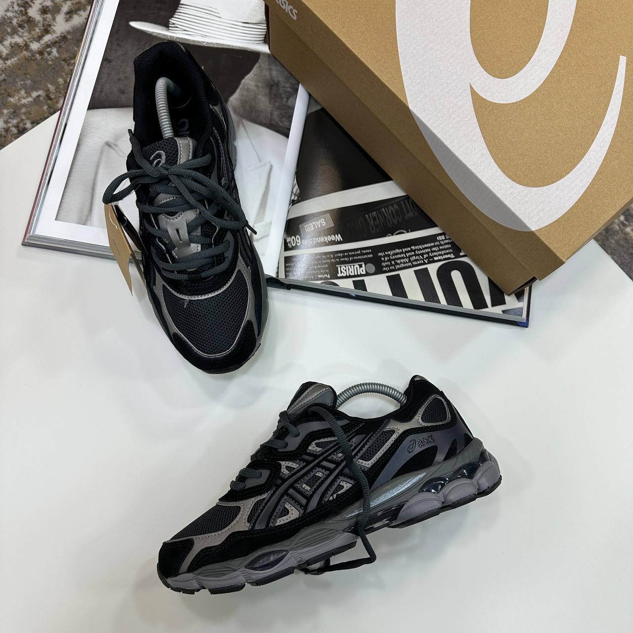 Asics Gel-NYC "Black" Trainers Men's Reps Sale UK Best Quality AAA Replica