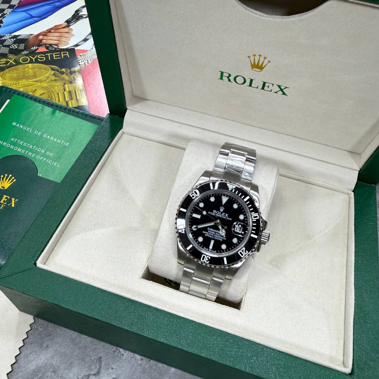 Rolex Submariner Date Watch Men's Reference 116610LN Black Dial & Bezel Oystersteel Bracelet Reps UK Best Quality AAA Replica