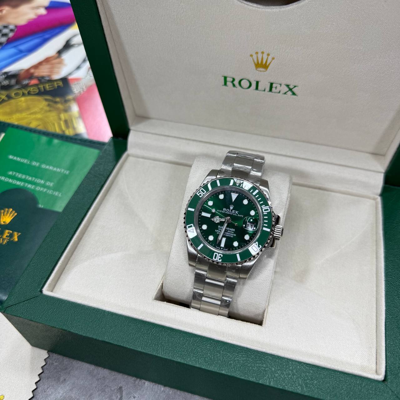 Rolex Submariner Date Watch Men's Reference 116610LV Green Dial & Ceramic Bezel Reps UK Best Quality AAA Replica