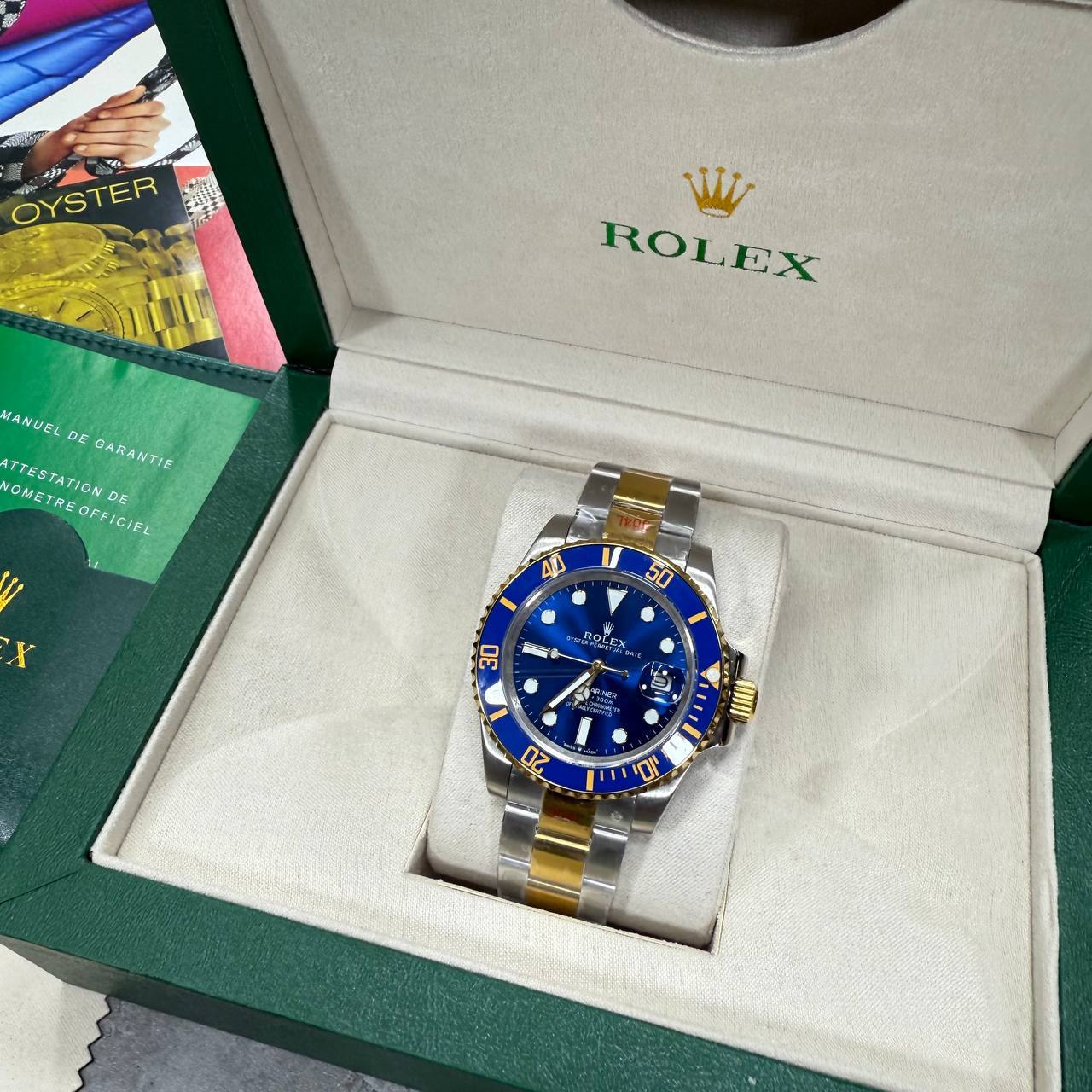 Rolex Submariner Date Watch Men's Reference 116613LB Blue Dial & Bezel Reps UK Best Quality AAA Replica