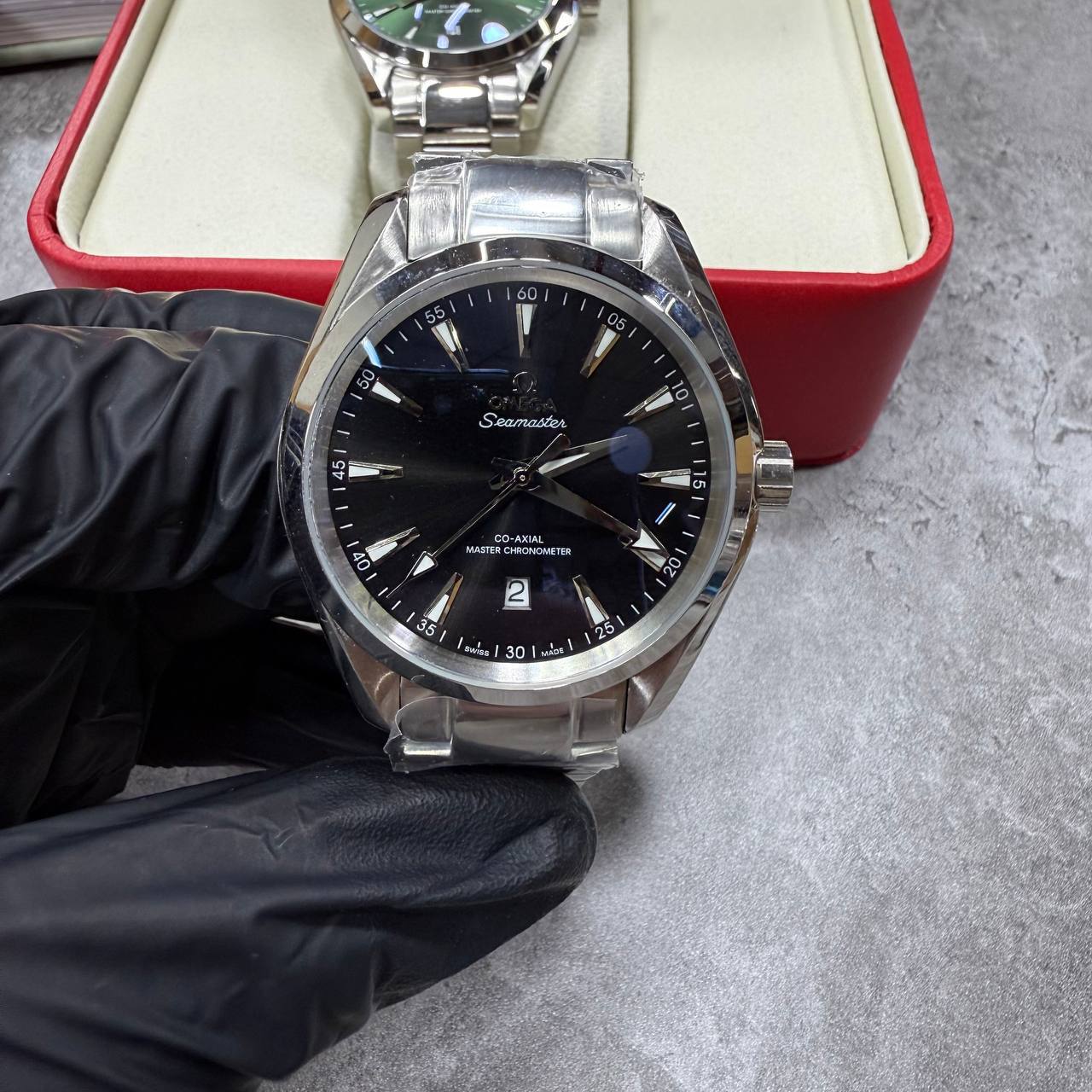 Omega Seamaster Aqua Terra 150M Men's Watch Black Dial 41mm Steel Case & Bracelet Reps UK Best Quality AAA Replica
