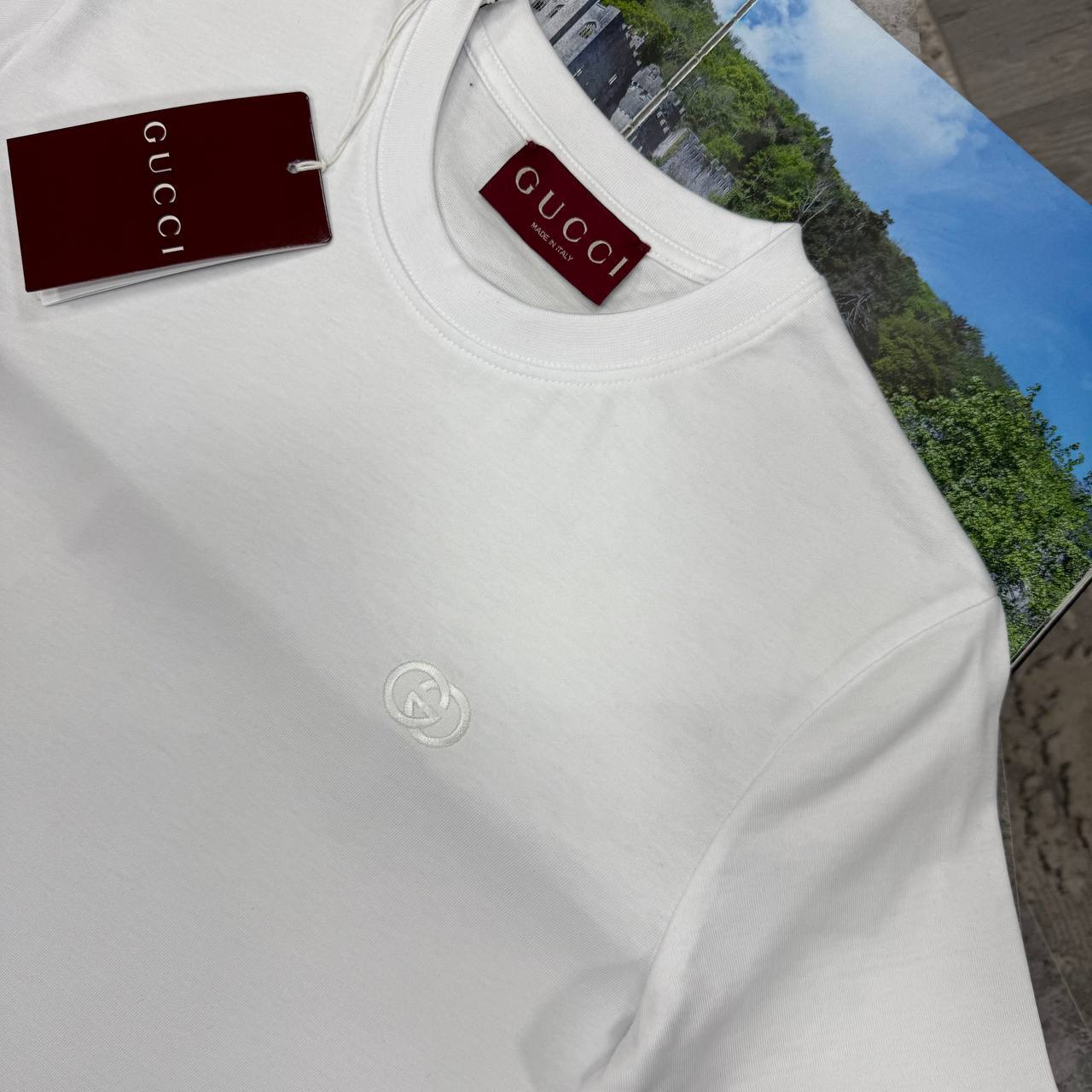 Gucci Interlocking G Men's Women's T-Shirts in Different Colors Reps Sale UK Best Quality Sale AAA Replica