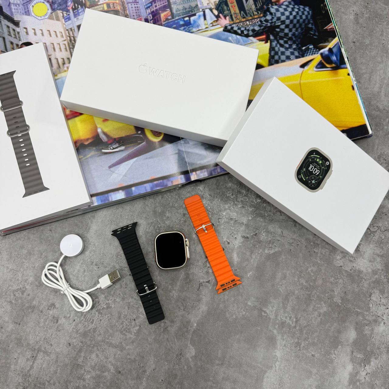 Apple Watch Ultra 4 Smart Watch with 2 Straps Men's Women's UK Reps Sale AAA Best Quality Replica