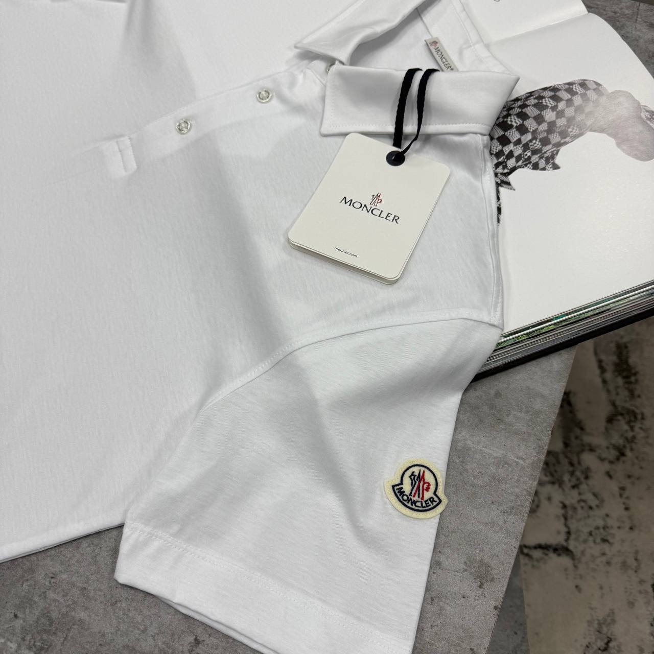 Moncler Logo Patch Cotton Pique Polo Shirts Men's in Different Colors Reps UK Sale Best Quality AAA Replica