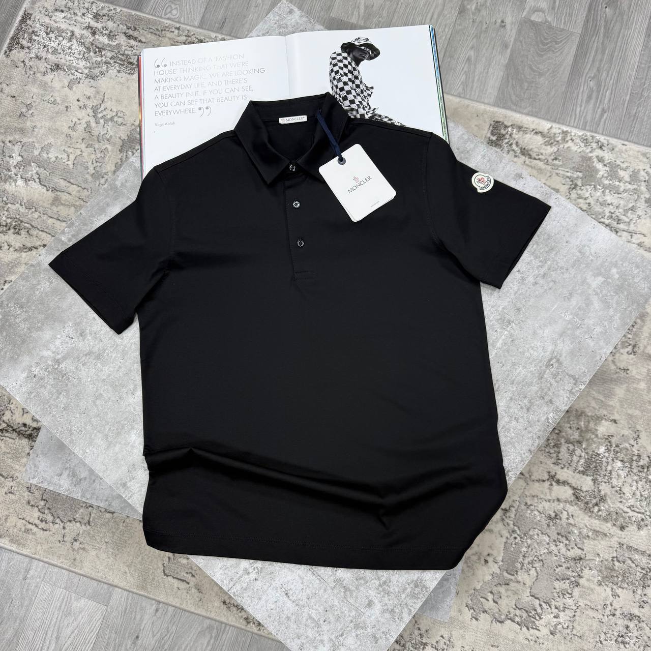 Moncler Logo Patch Cotton Pique Polo Shirts Men's in Different Colors Reps UK Sale Best Quality AAA Replica