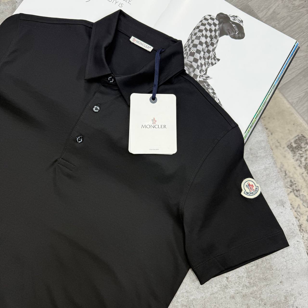 Moncler Logo Patch Cotton Pique Polo Shirts Men's in Different Colors Reps UK Sale Best Quality AAA Replica