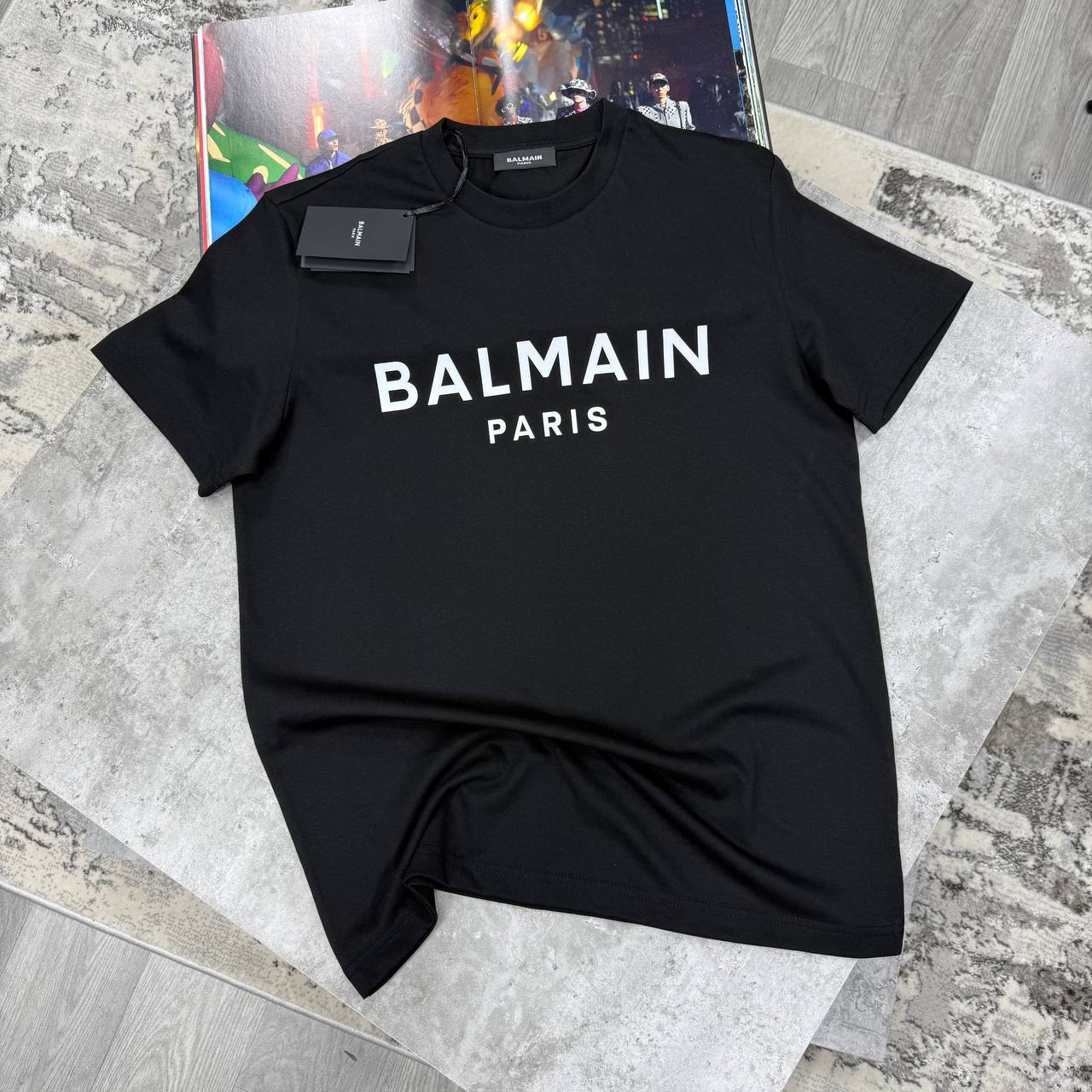Balmain Classic Logo-Print T-Shirts Men's Women's in Different Colors Reps Sale UK Best Quality AAA Replica