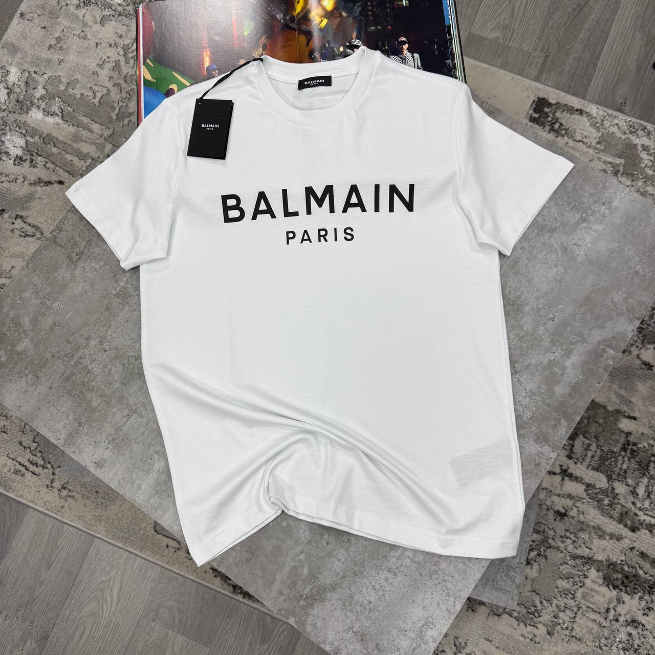 Balmain Classic Logo-Print T-Shirts Men's Women's in Different Colors Reps Sale UK Best Quality AAA Replica