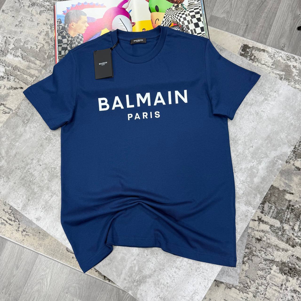 Balmain Classic Logo-Print T-Shirts Men's Women's in Different Colors Reps Sale UK Best Quality AAA Replica