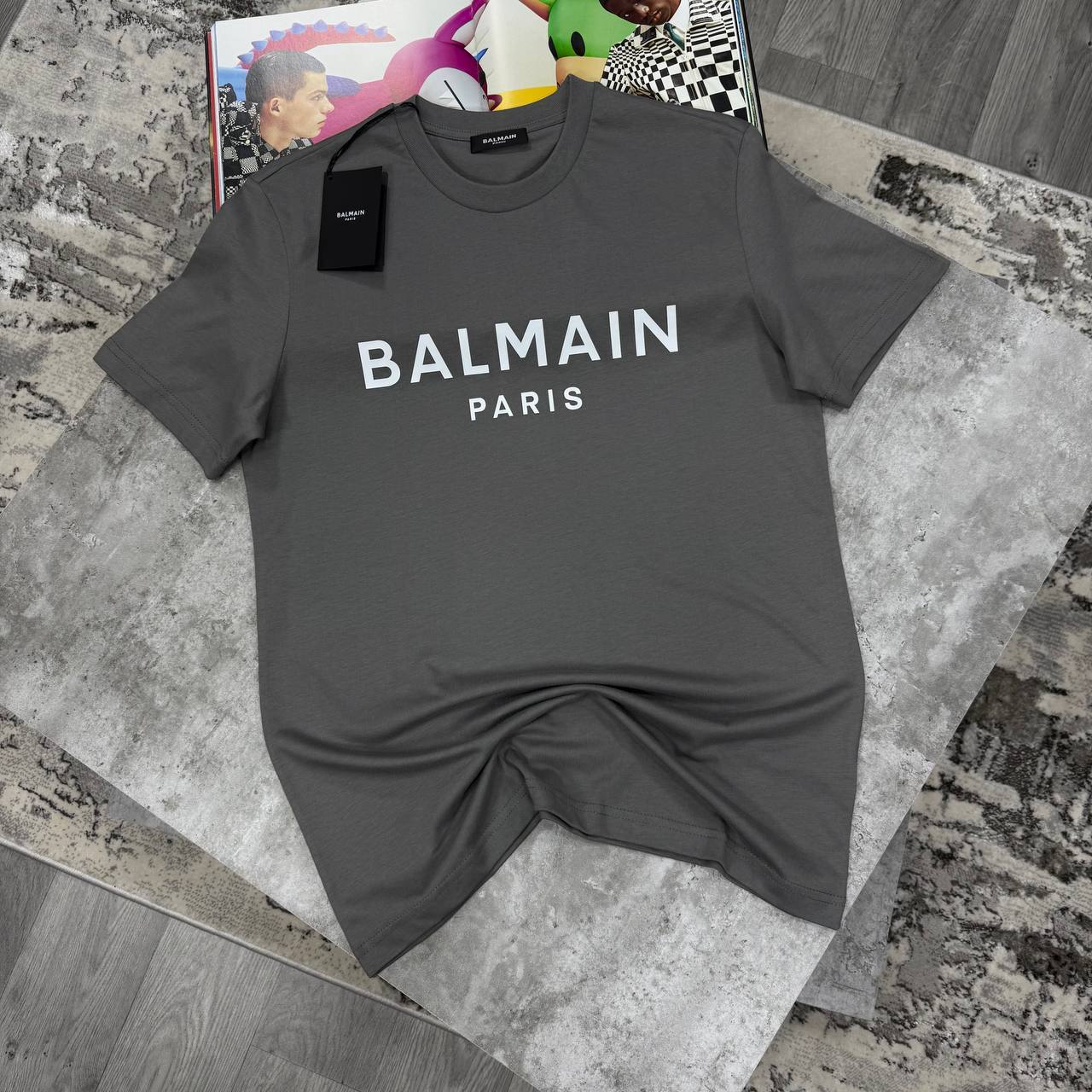 Balmain Classic Logo-Print T-Shirts Men's Women's in Different Colors Reps Sale UK Best Quality AAA Replica