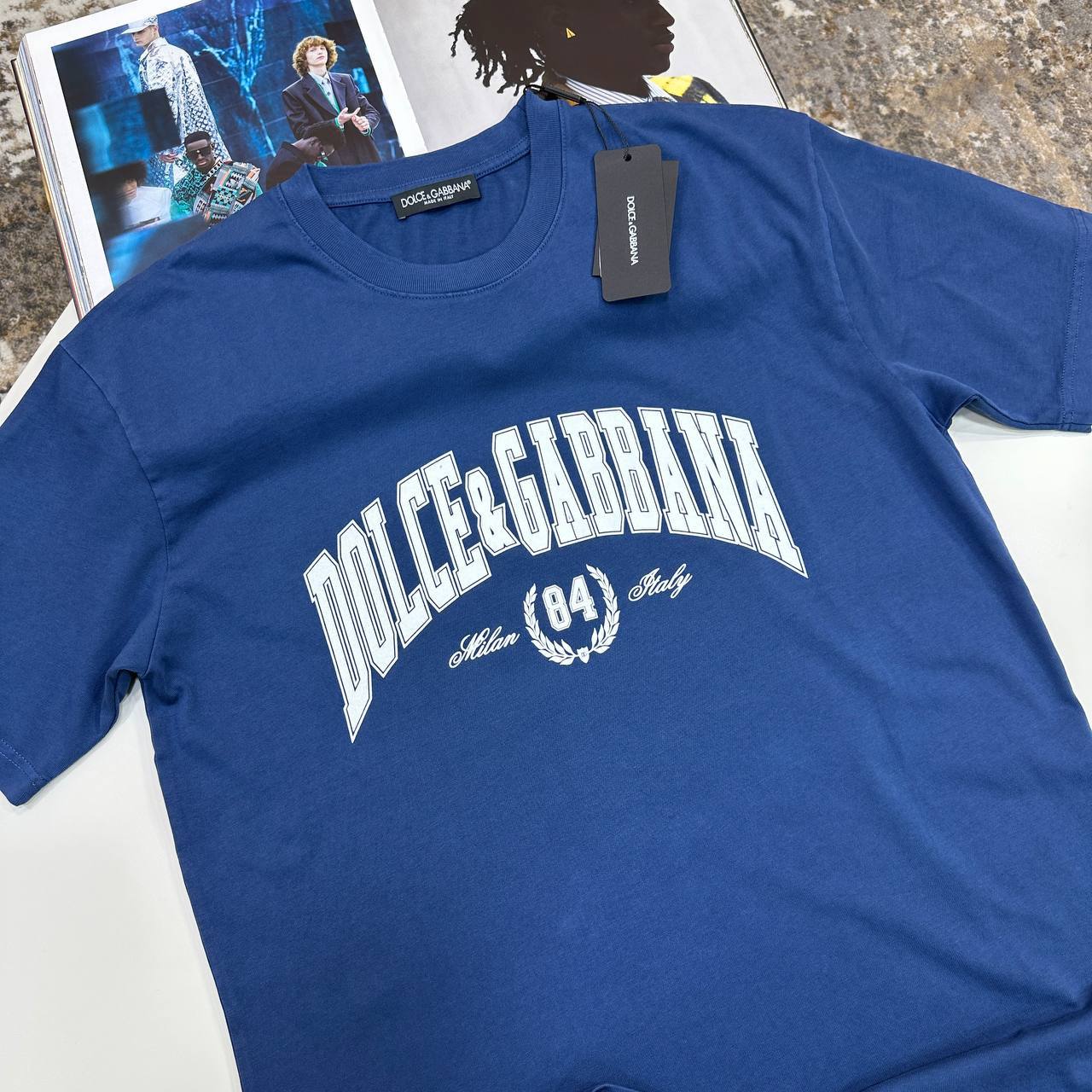 Dolce & Gabbana Logo Men's Women's T-Shirts in 2 Colors Reps Sale UK Best Quality Sale AAA Replica